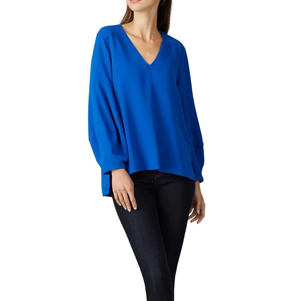 Amanda Uprichard‎ Blue Silk Top